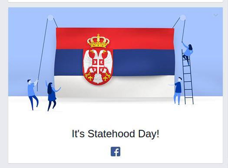 Fejsbuk podseća na Dan državnosti Srbije