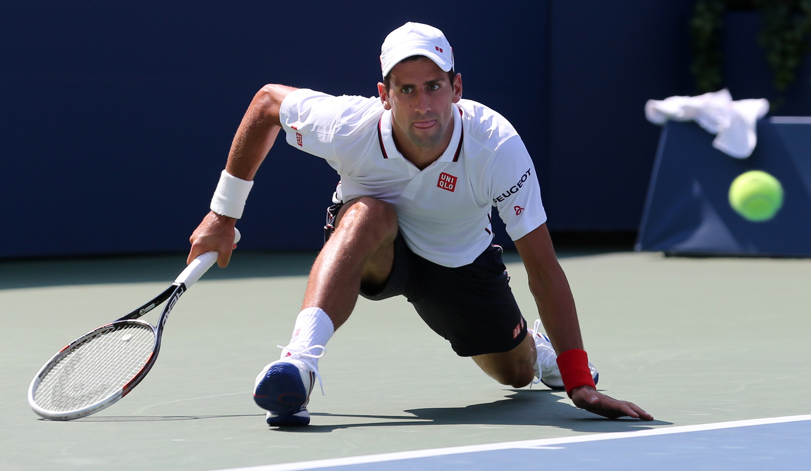 Novak Đoković u meču polufinala US Opena protiv Keija Nišikorija