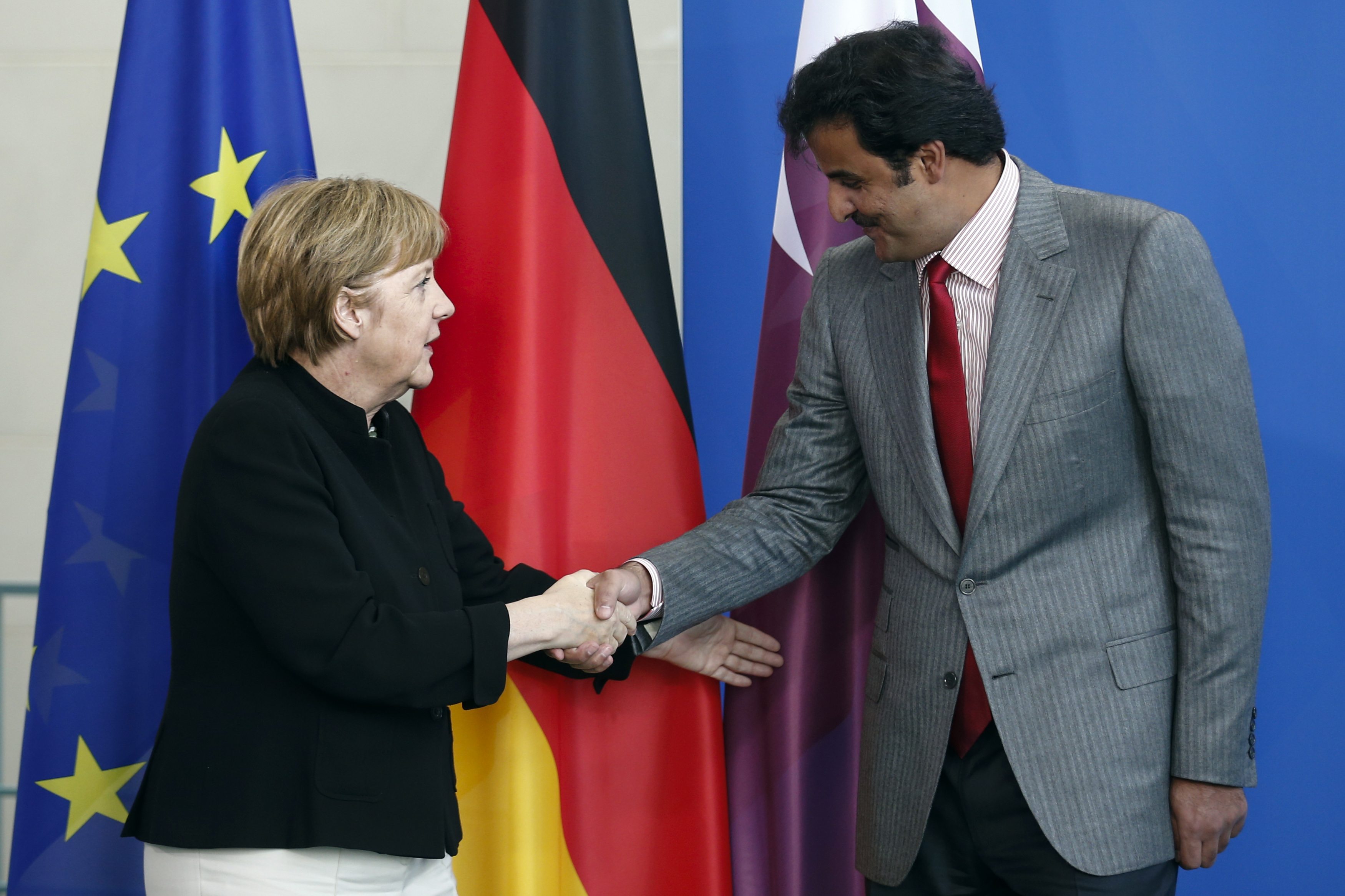 Angela Merkel i zvaničnik Katara