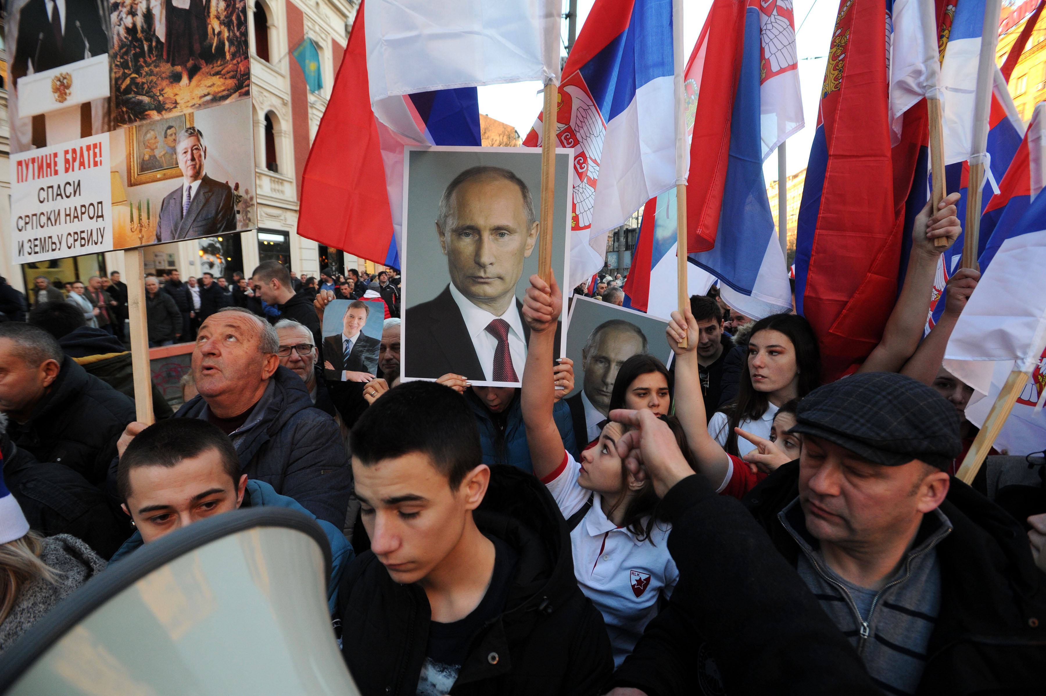 Srbi idu da dočekaju Putina