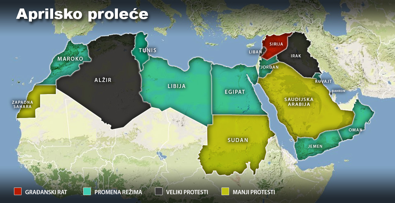 Mapa arapskog proleća