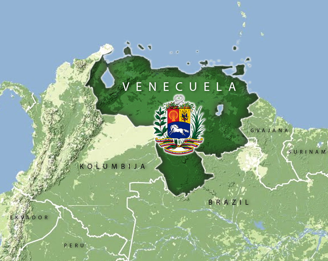 Mapa Venecuele
