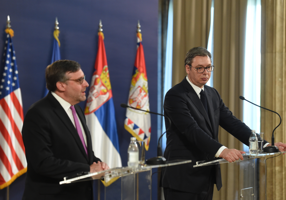 Vučić sa visokim funkcionerom Stejt departmenta Metjuom Palmerom
