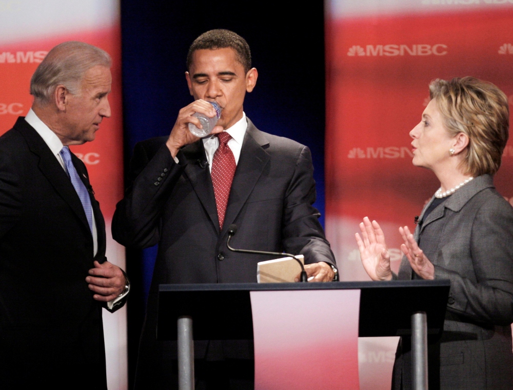 Džo Bajden, Barak Obama, Hilari Klinton