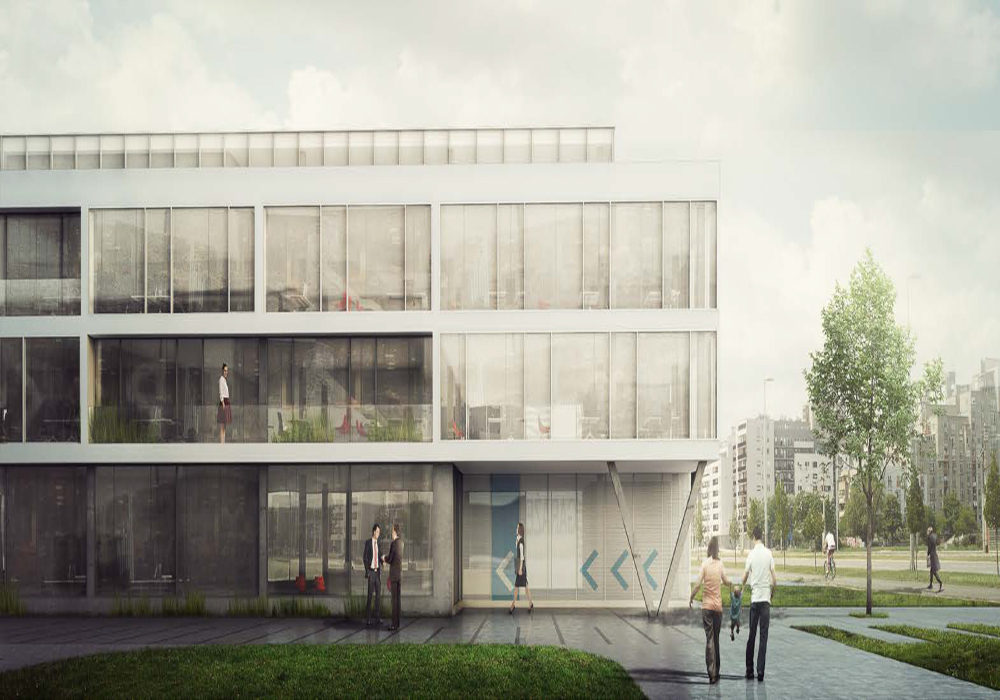 3D prikaz nove poslovne zgrade