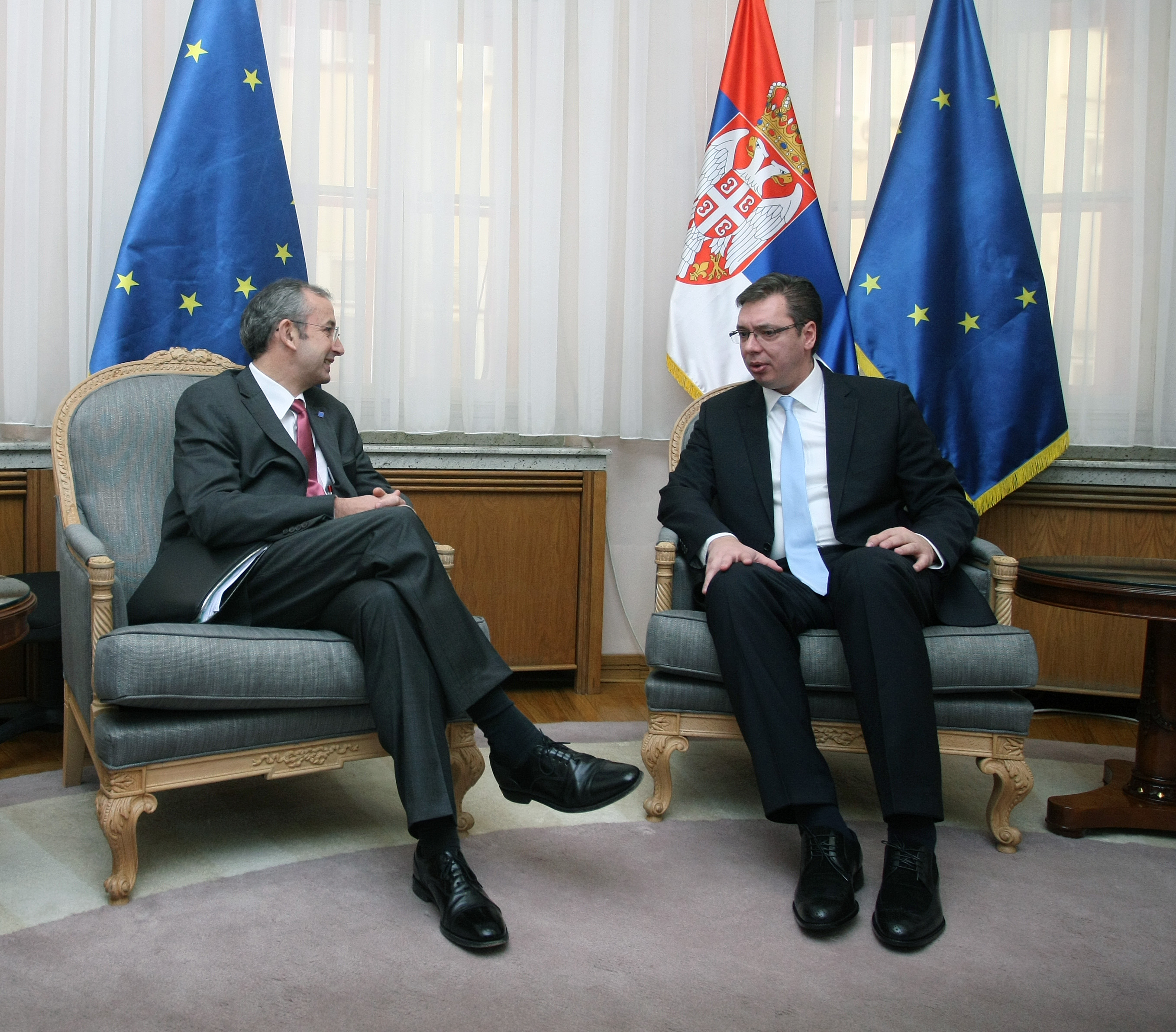 Aleksandar Vučić i Majkl Devenport