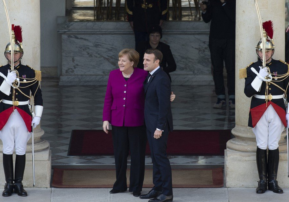 Angela Merkel, Emanuel Makron