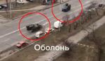 Susret ukrajinskog i ruskog oklopnog vozila u Kijevu