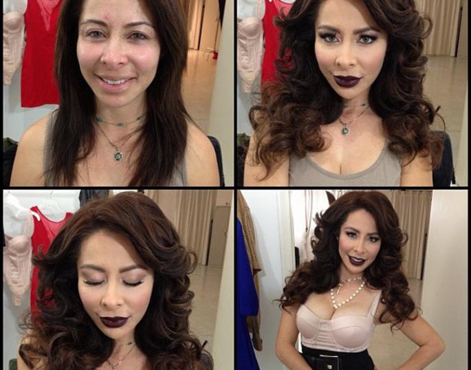 Brenda Moreno pre i posle šminkanja