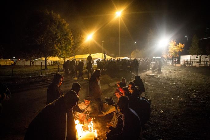 izbeglice na austrijsko - slovenačkoj granici