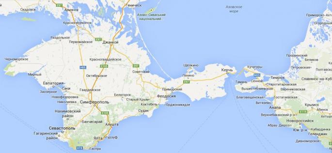krim mapa PUTIN NAREDIO: Most do Krima da bude gotov do 2018! | Najnovije  krim mapa