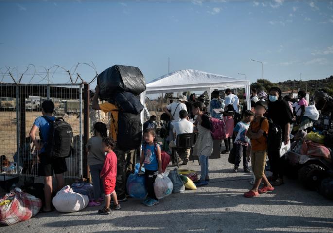 Migranti na Lezbosu
