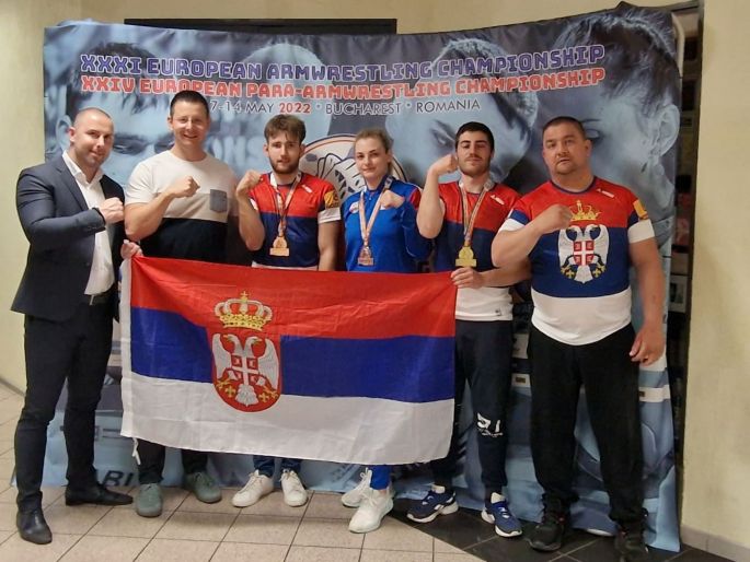 Srbija - osvajači medalja u obaranju ruka