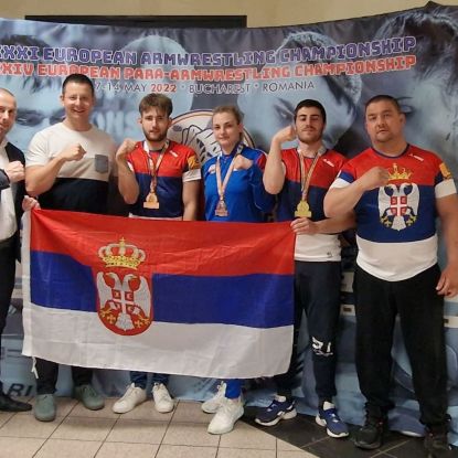 Srbija - osvajači medalja u obaranju ruka