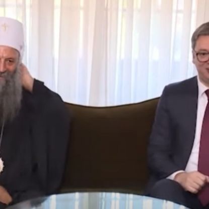 Aleksandar Vučić i patrijarh Porfirije 